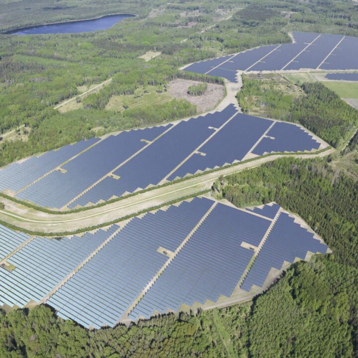 Saules elektrostacijas vizualizācija Saldus novadā